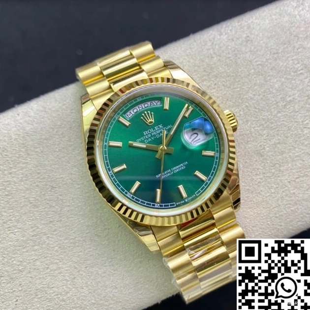 Day Rolex Green Date 118238 Factory Dial EW 0812
